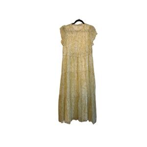 Lucky Brand Yellow Paisley Summer Dress